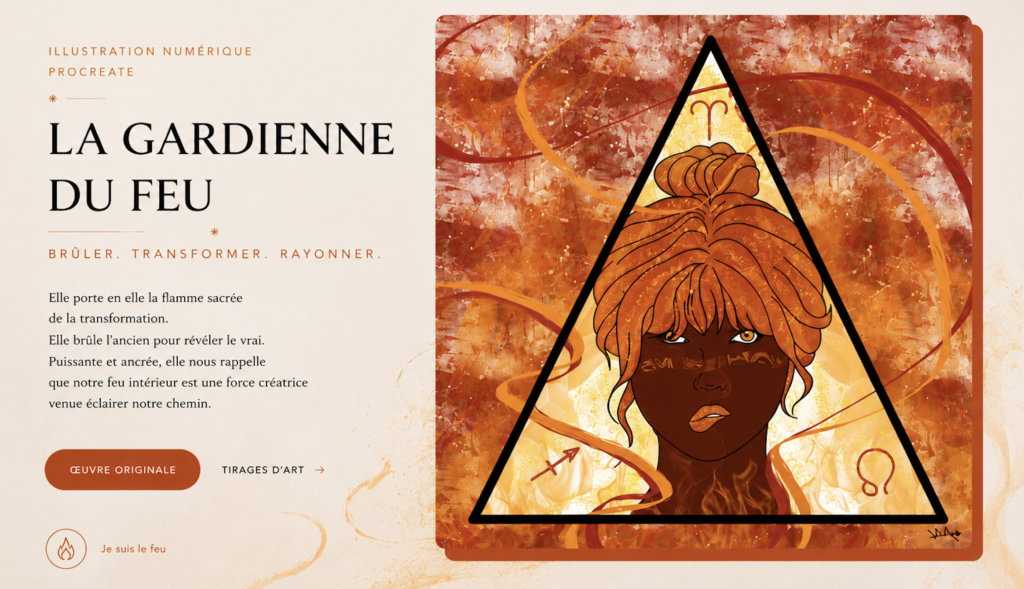 Illustration - La Gardienne du Feu