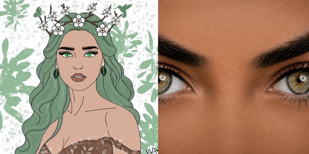 Illustration - Nymphe d'Emeraude