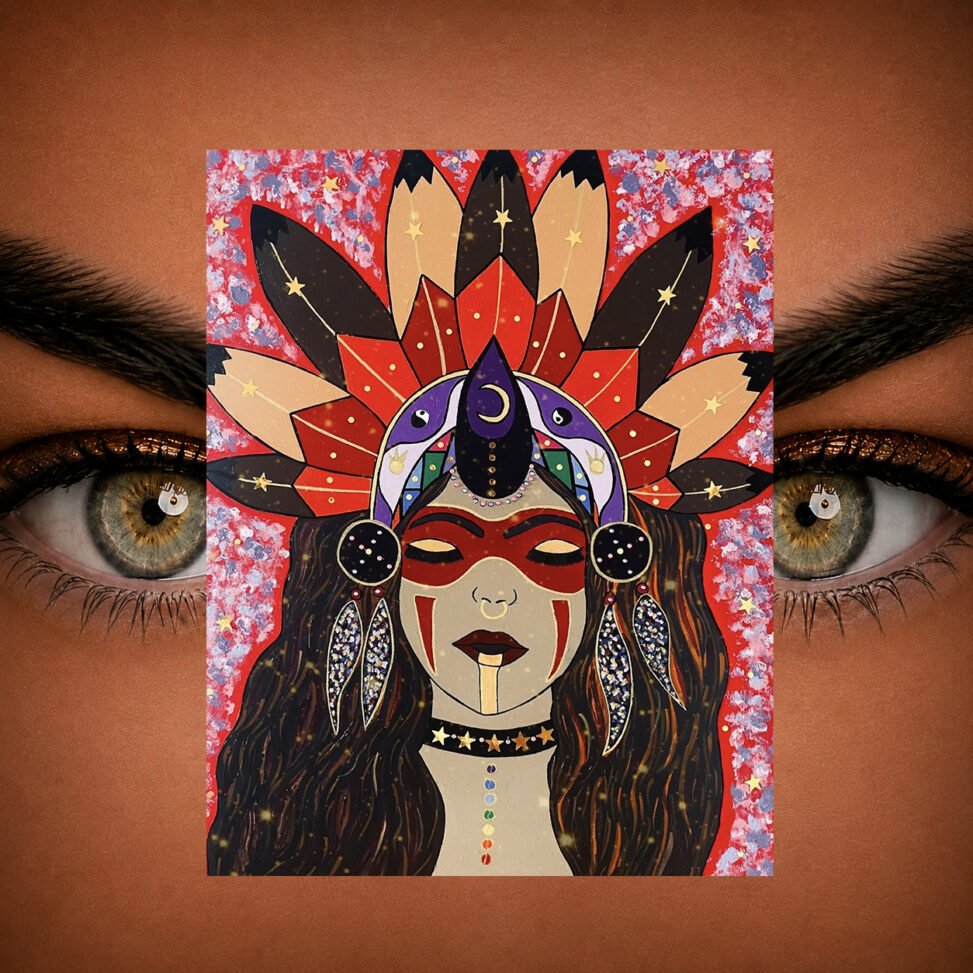 Tableau artistique – Chamane guérisseuse