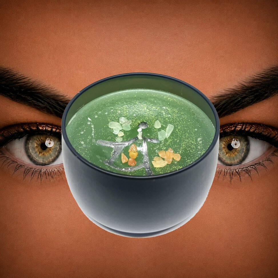 Bougie artisanale – Chakra du coeur “Anahata”