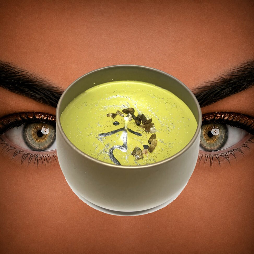 Bougie artisanale – Chakra du plexus solaire “Manipura”